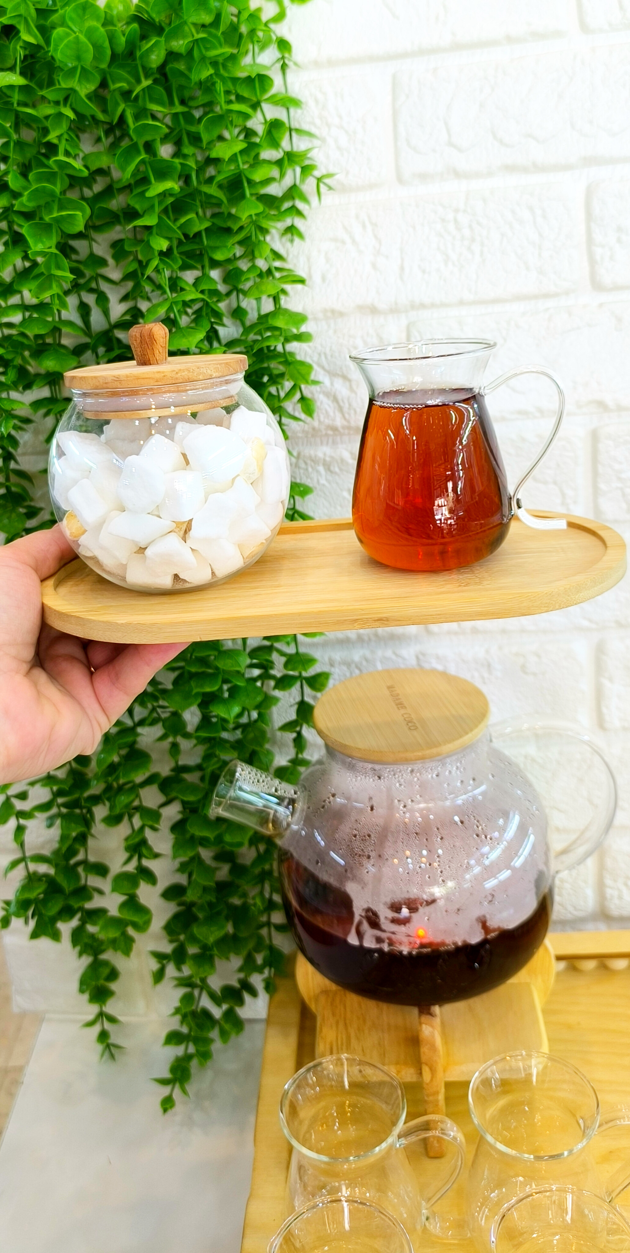فنجان پیرکس وارداتی کمر باریک دسته موشی🐁